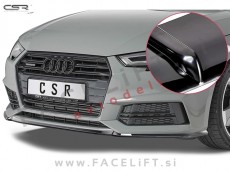 Audi A4 S4, S line B9 8W 15-19 podaljšek sprednjega odbijača črni (sijaj)