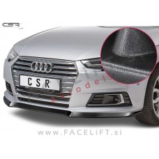 Audi A4 B9 8W 15-19 podaljšek sprednjega odbijača črni (mat)