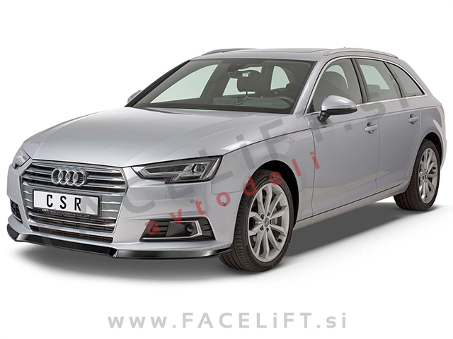 Audi A4 B9 8W 15-19 podaljšek sprednjega odbijača črni (mat) Audi A4 B9 8W 15-19 podaljšek sprednjega odbijača črni (mat)