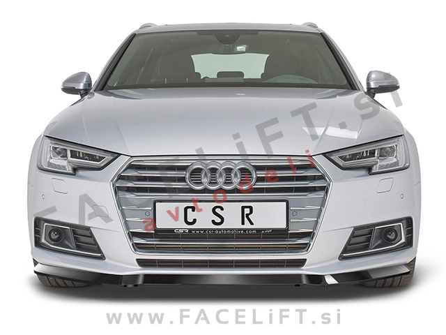 Audi A4 B9 8W 15-19 podaljšek sprednjega odbijača črni (sijaj)