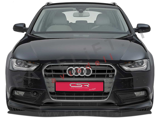 Audi A4 B8 8K 11-15 podaljšek sprednjega odbijača črni (mat)