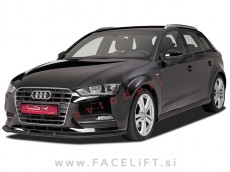 Audi A3 8V 12-16 podaljšek sprednjega odbijača črni (sijaj)