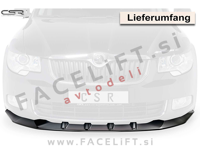 Škoda Superb / 3T (08-13) / podaljšek sprednjega odbijača / črni (mat) Škoda Superb / 3T (08-13) / podaljšek sprednjega odbijača / črni (mat)