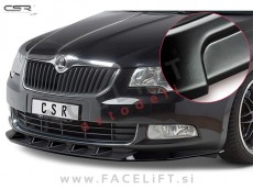 Škoda Superb / 3T (08-13) / podaljšek sprednjega odbijača / črni (mat)