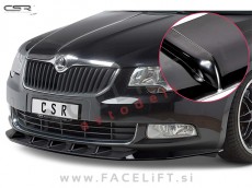 Škoda Superb / 3T (08-13) / podaljšek sprednjega odbijača / črni (sijaj)