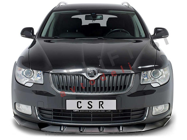 Škoda Superb / 3T (08-13) / podaljšek sprednjega odbijača / črni (sijaj)