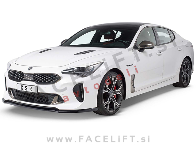 Kia Stinger GT / (17- ) / podaljšek sprednjega odbijača / črni (mat)