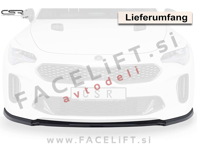 Kia Stinger GT / (17- ) / podaljšek sprednjega odbijača / črni (mat)