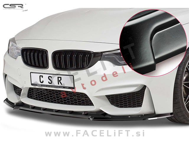 BMW M4 F82 F83 13- podaljšek sprednjega odbijača črni (mat)