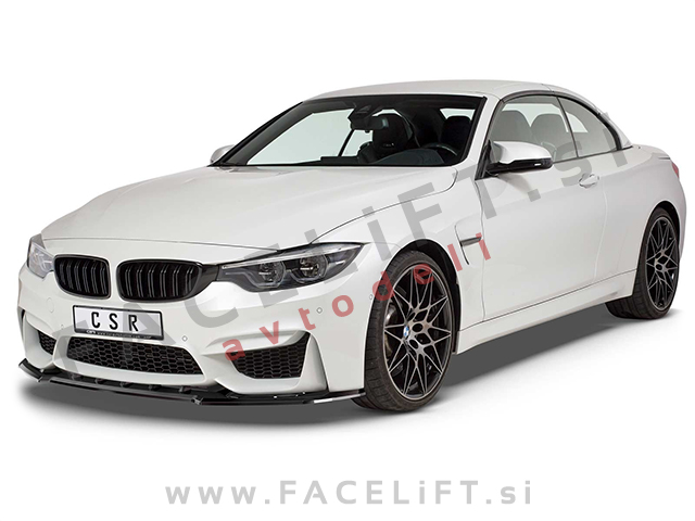 BMW M4 F82 F83 13- podaljšek sprednjega odbijača črni (sijaj)