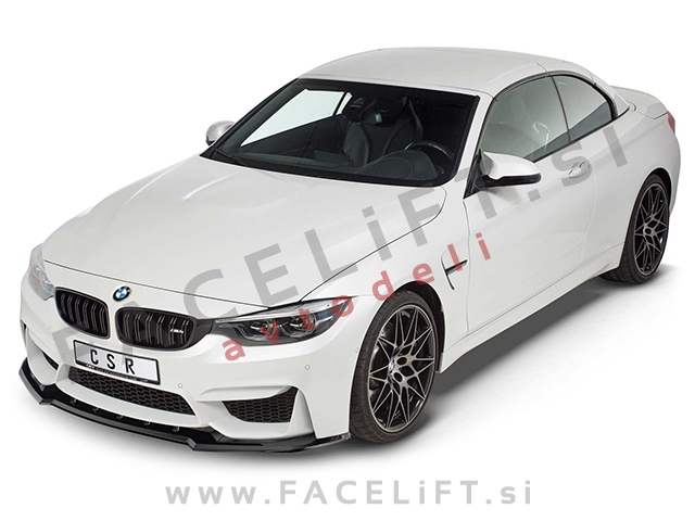 BMW M4 F82 F83 13- podaljšek sprednjega odbijača črni (sijaj)