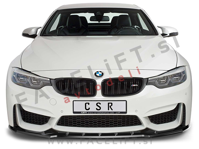 BMW M4 F82 F83 13- podaljšek sprednjega odbijača črni (sijaj)