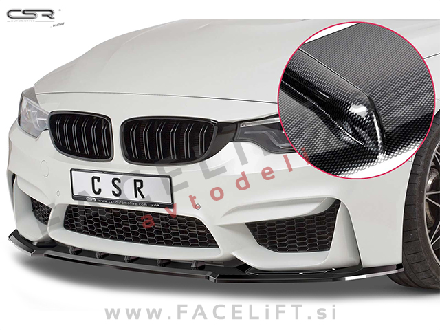 BMW M4 F82 F83 13- podaljšek sprednjega odbijača karbon (mat)