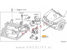 Nissan Navara D40 10-16 žaromet desni Nissan Navara D40 10-16 žaromet desni