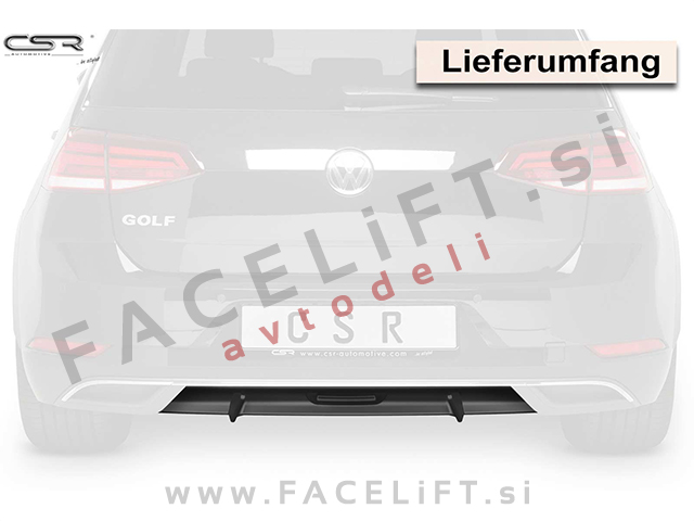 VW Golf 7 / 5G (17-20) / difuzor / karbon (sijaj)