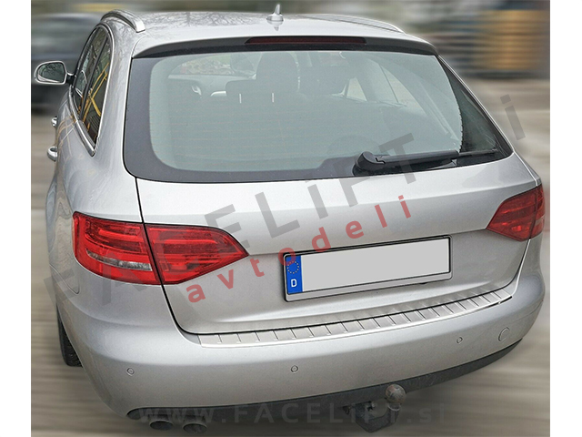 Audi A4 Karavan B8 8K 07-15 zaščita zadnjega odbijača srebrna (mat) Audi A4 Karavan B8 8K 07-15 zaščita zadnjega odbijača srebrna (mat)