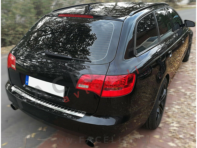 Audi A6 Karavan 4F C6 04-08 zaščita zadnjega odbijača kromirana (sijaj)