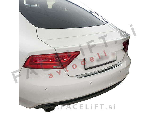 Audi A7 / 4G (10-18) / zaščita zadnjega odbijača / kromirana (sijaj)