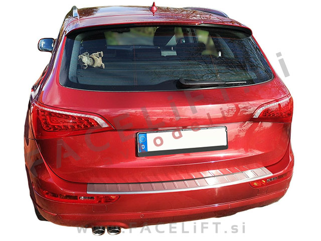 Audi Q5 8R 08-16 zaščita zadnjega odbijača srebrna (mat)