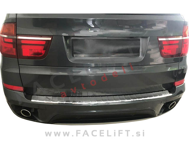 BMW X5 E70 06-13 zaščita zadnjega odbijača kromirana (sijaj) BMW X5 E70 06-13 zaščita zadnjega odbijača kromirana (sijaj)