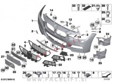 BMW 3 / F30 F31 (11-19) / sprednji odbijač / M-Technic / SRA BMW 3 / F30 F31 (11-19) / sprednji odbijač / M-Technic / SRA