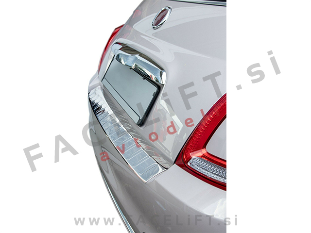 Fiat 500 15- zaščita zadnjega odbijača kromirana (sijaj)
