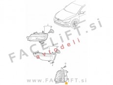 VW Golf 7 GTD GTI / 5G (17-20) / LED meglenka / leva