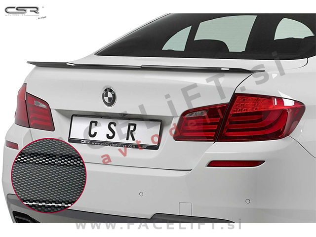 BMW 5 Limuzina F10 10-17 spojler za prtljažnik karbon (sijaj)