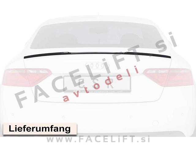 Audi A5 Coupe 8T 07-11 spojler za prtljažnik črni (sijaj)