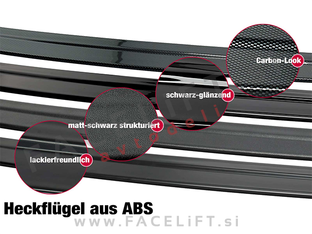 Audi A5 Coupe 8T 07-11 spojler za prtljažnik karbon (sijaj)