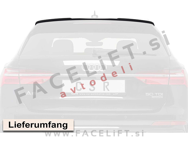 Audi A6 Karavan C8 18- strešni spojler črni (mat)