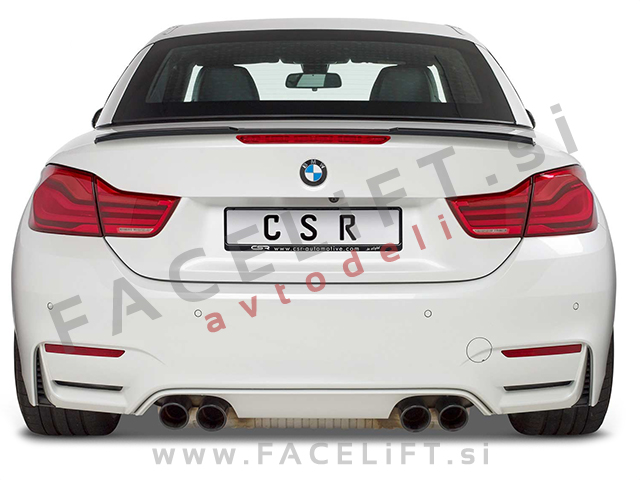 BMW 4 M4 F33 F83 13-20 spojler za prtljažnik črni (mat)