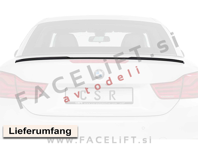 BMW 4 M4 F33 F83 13-20 spojler za prtljažnik karbon (sijaj)