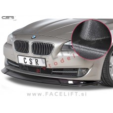 BMW 5 / F10 F11 (10-13) / podaljšek sprednjega odbijača / črni (mat)