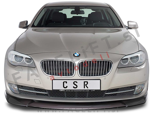BMW 5 / F10 F11 (10-13) / podaljšek sprednjega odbijača / črni (mat)
