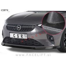 Opel Corsa F / (19- ) / podaljšek sprednjega odbijača / črni (mat)