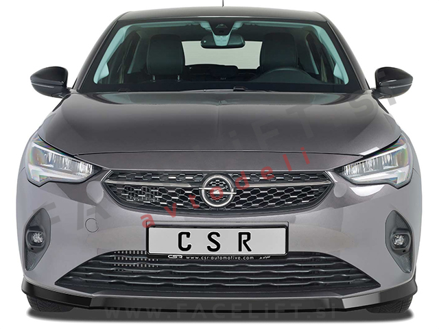 Opel Corsa F / (19- ) / podaljšek sprednjega odbijača / karbon (sijaj)