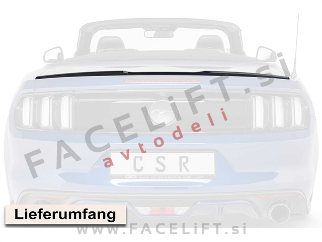 Ford Mustang 6 14-18 spojler za prtljažnik črni (mat)