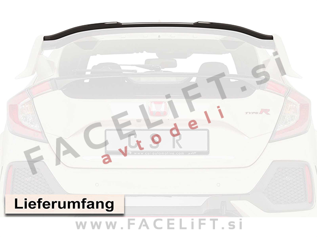 Honda Civic Type R / (16- ) / spojler za prtljažnik / črni (sijaj)