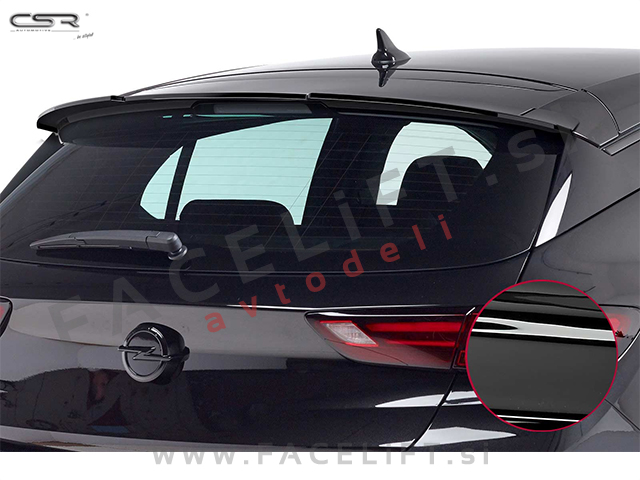 Opel Astra K 15-22 strešni spojler črni sijaj