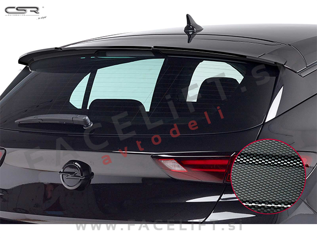 Opel Astra K 15-22 strešni spojler karbon sijaj