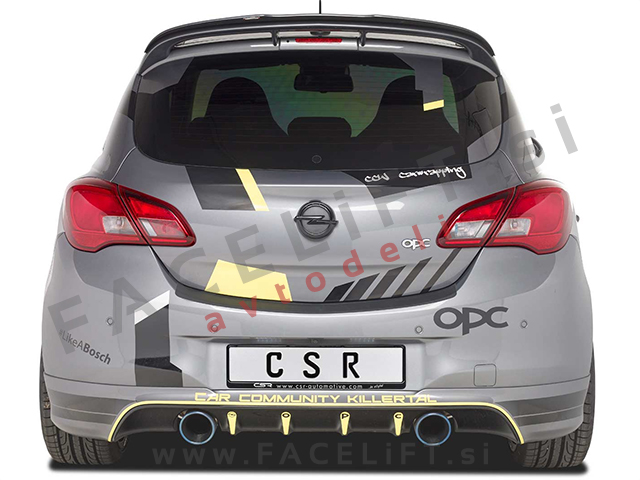 Opel Corsa E OPC / (14-19) / strešni spojler / črni (sijaj)