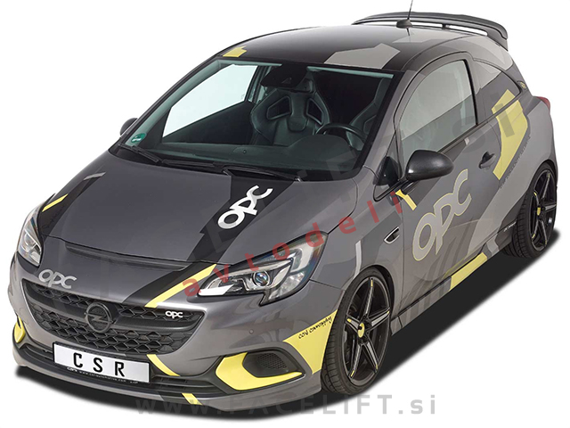 Opel Corsa E OPC / (14-19) / strešni spojler / črni (sijaj)