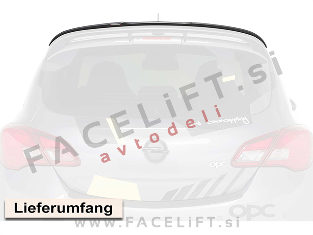 Opel Corsa E OPC / (14-19) / strešni spojler / črni (sijaj)