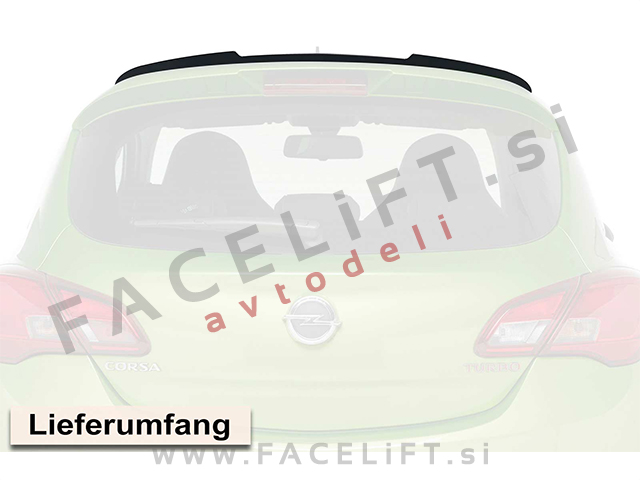 Opel Corsa E OPC Line / (14-19) / strešni spojler / črni (mat)