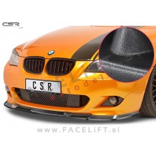 BMW 5 E60 E61 M 03-10 podaljšek sprednjega odbijača črni (mat)