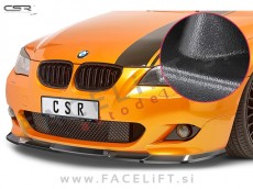 BMW 5 E60 E61 M 03-10 podaljšek sprednjega odbijača črni (mat)