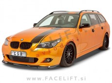 BMW 5 E60 E61 M 03-10 podaljšek sprednjega odbijača karbon (sijaj)