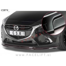 Mazda 2 / DJ (14-19) / podaljšek sprednjega odbijača / črni (mat)