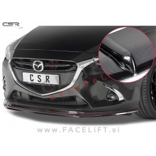Mazda 2 / DJ (14-19) / podaljšek sprednjega odbijača / karbon (sijaj)